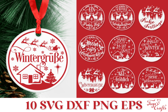 German Christmas Ornament SVG Plotter Review