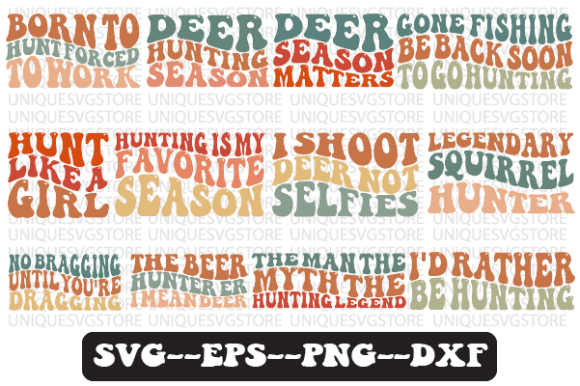 Hunting Retro Wavy Svg Design Bundle Review