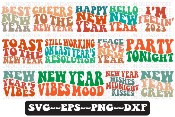 New Year Wavy Svg Design Bundle Review