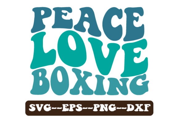 Peace Love Boxing Retro Wavy Svg Review